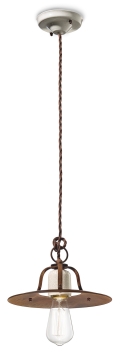 Antique suspension d.25 RETRO' GRUNGE C1431 by Ferroluce