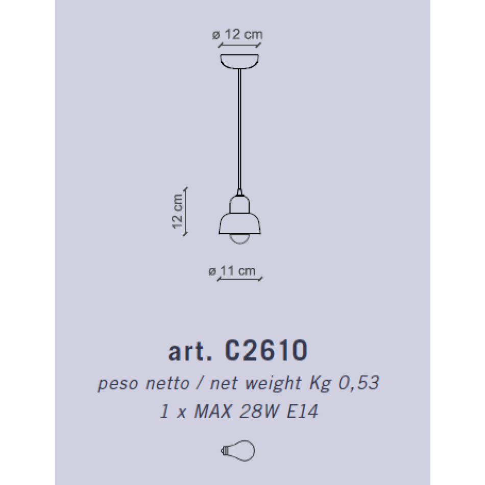 SMALL SUSPENSION DECO' BERIMBAU C2610