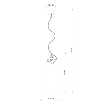 RETRO' INDUSTRIAL SUSPENSION C1745