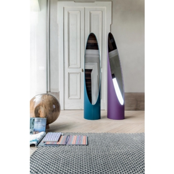 Charm chair by Tonin Casa upholstered and covered in leather or eco-leather