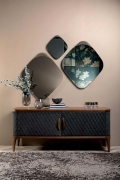 Tonin Casa Phyton mirror in shaped glass