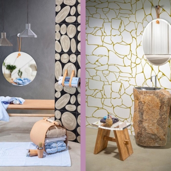 Le Cuir CP601 mirror by Cipì round or oval