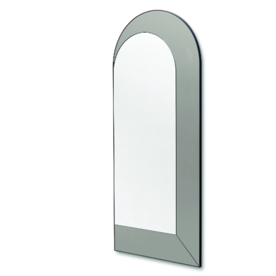Bold mirror with bronze frame or covered in fabric or leather by Midj