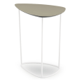 Guapa coffee table in metal and leather by Midj