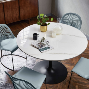 Infinity coffee table with metal structure by Midj