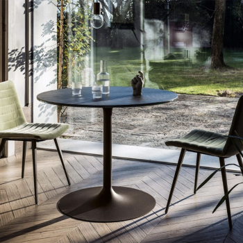 Infinity coffee table with metal structure by Midj