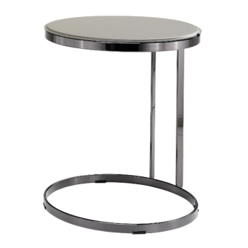 Joint Coffee Table in metal and leather or ceramic by Midj