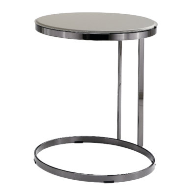 Joint Coffee Table in metal and leather or ceramic by Midj
