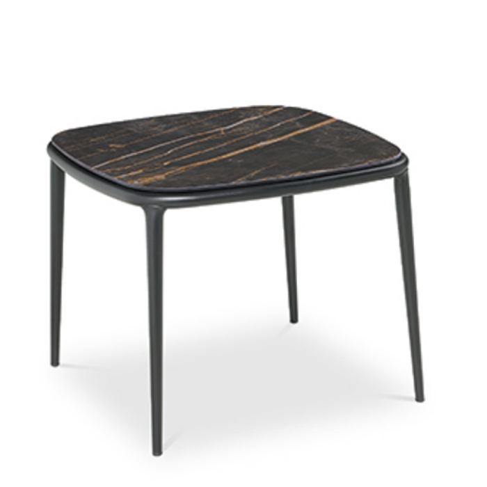 Lea Coffee Table in metal and wood or ceramic by Midj