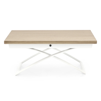 Magic-J CB5041-W coffee table by Connubia veneered extensible and adjustable in height