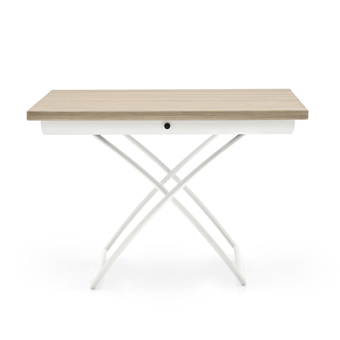 Magic-J CB5041-W coffee table by Connubia veneered extensible and adjustable in height