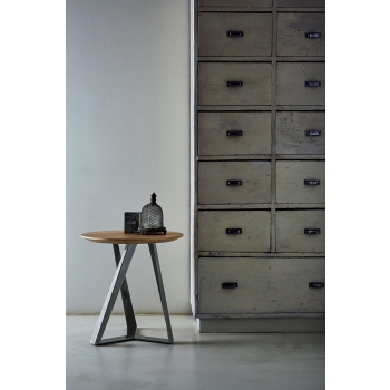 Millennium Bontempi coffee table in steel with top in wood, glass, SuperCeramic and SuperMarble