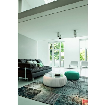 Plisse 'table or Pouf by Tonin Casa in ecopelle