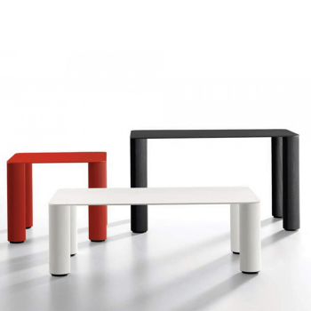 Guapa Coffee Table in metal and leather by Midj