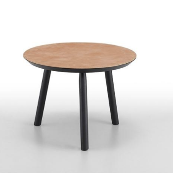 Suite Coffee Table in wood and leather or ceramic by Midj