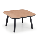 Suite Coffee Table in wood and leather or ceramic by Midj
