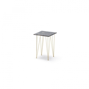 Toucan coffee table with elegant square marble top