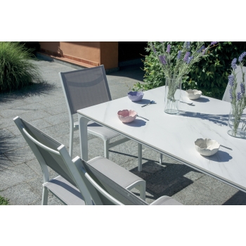 White Alghero table by Greenwood