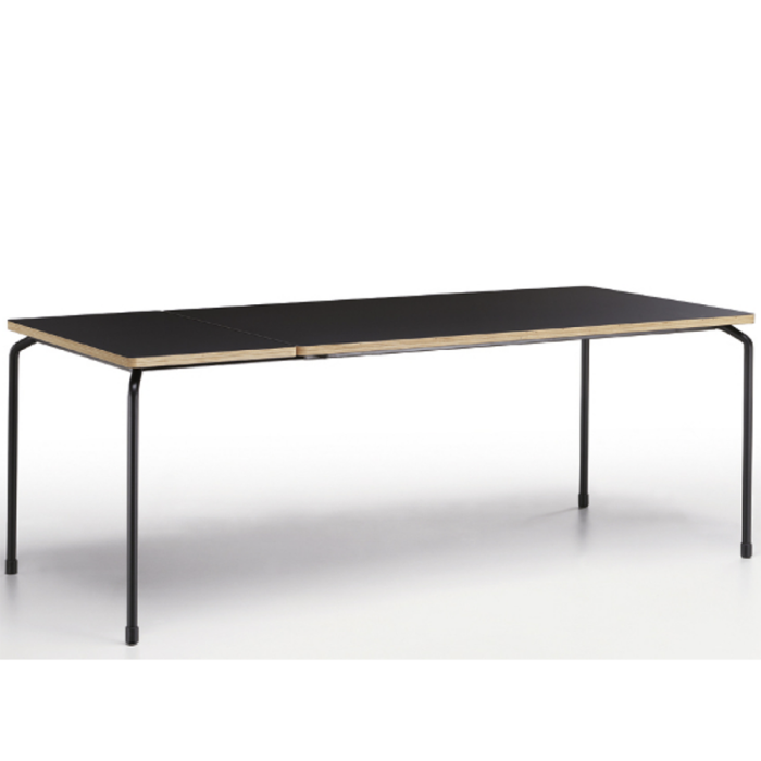 Master extendable table with metal structure and Fenix top by Midj