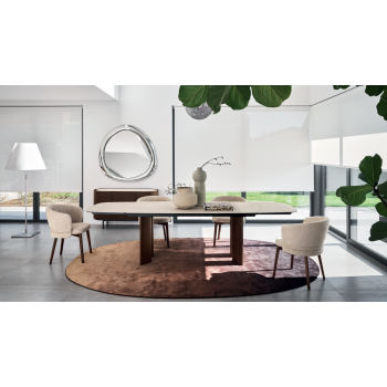 Sandy extendable table by Calligaris