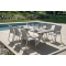 Amantea white table by Greenwood
