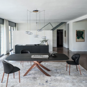 Bontempi fixed barrel-shaped artistic table