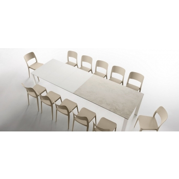 Badù extendable metal table by Midj