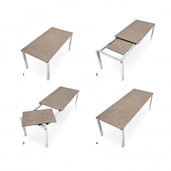 Baron table by Connubia extendable CB4010-R 130