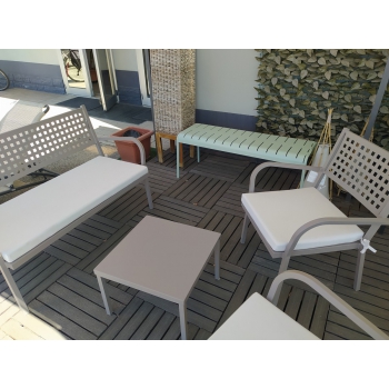 Alice CH201 low table in galvanized iron by Vermobil in Prompt Delivery