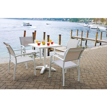 Greenwood's white Calipso table