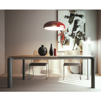 Circle extendable table by Zamagna