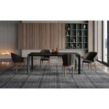 Fixed or extendable Circle table by Zamagna 