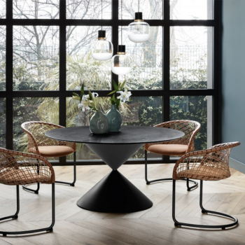Blade extendable metal table by Midj
