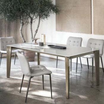 Cruz table by Bontempi in multiple sizes and finishes