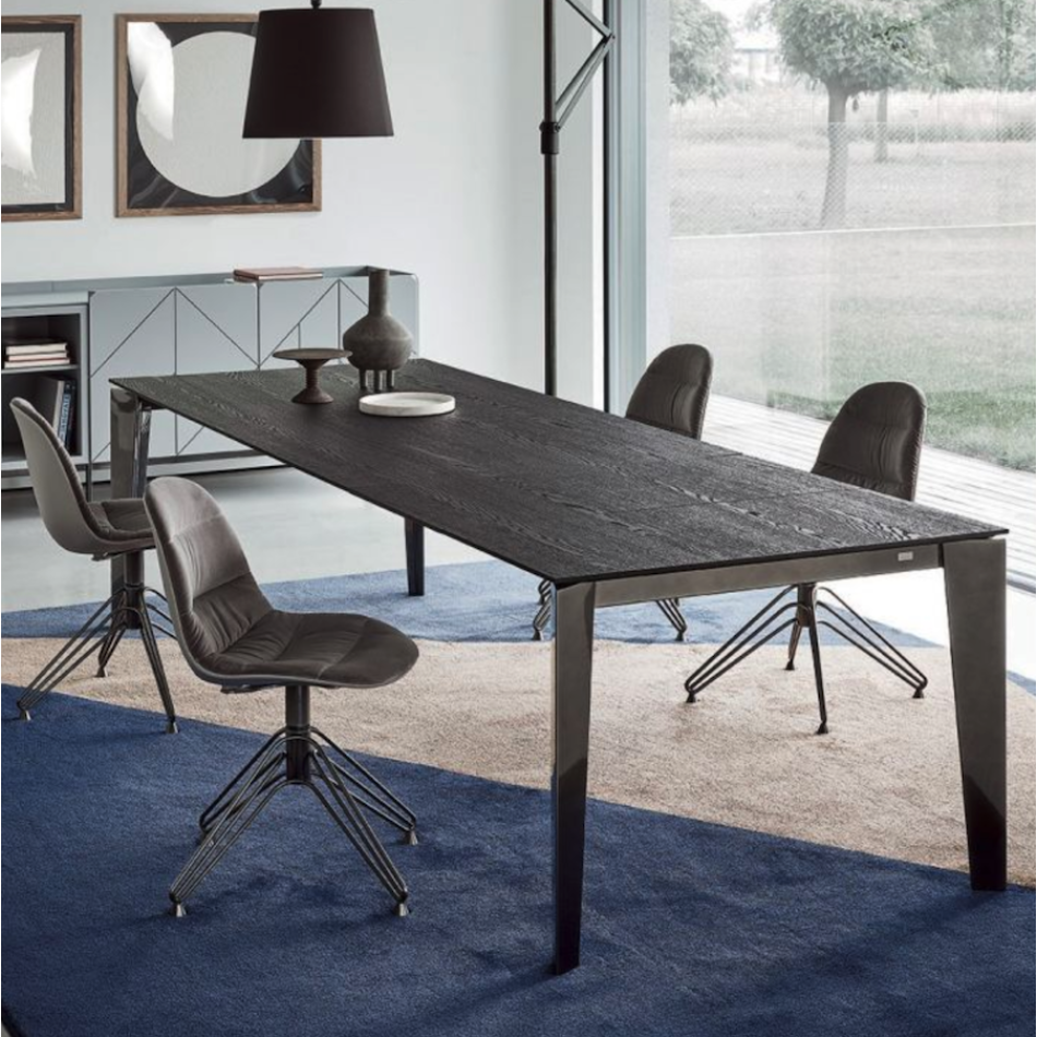 Cruz table by Bontempi in multiple sizes and finishes