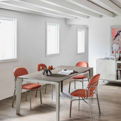 Cruz table by Bontempi in multiple sizes and finishes