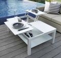 Openable coffee table from the Chic line by Talenti for outdoor use