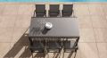 Maiorca extendable outdoor dining table by Talenti