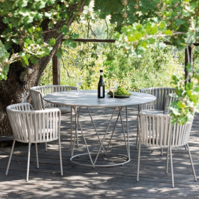 Vermobil table round low garden table
