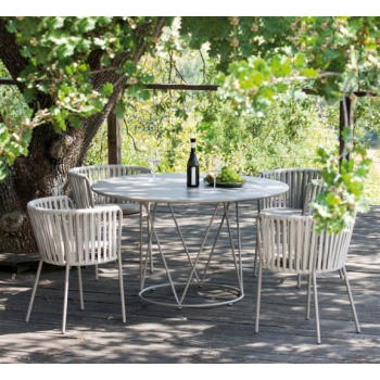 Vermobil table round low garden table