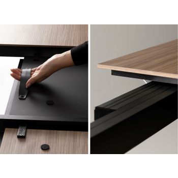 Extendable Square Diamante Table by Point House