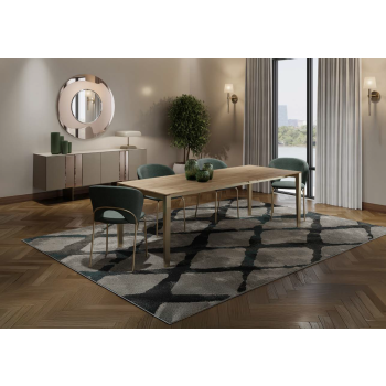 Diapason fixed or extendable table by Zamagna