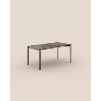 Diapason fixed or extendable table by Zamagna
