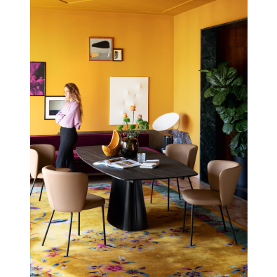 Ellisse table by Connubia CB4858-S barrel-shaped