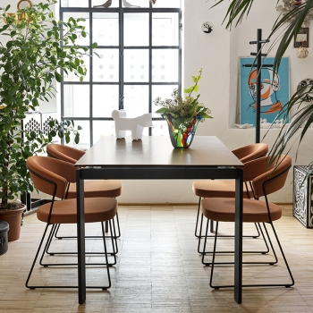 Eminence Fast table by Connubia CB4788-R 160 extendable