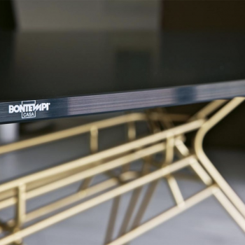 Fixed table 250 cm Sander by Bontempi elliptical for indoor use