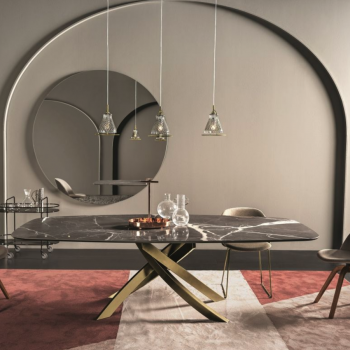 Fixed and extendable table by Bontempi