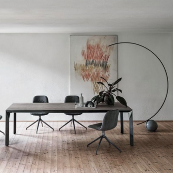 Mirage fixed table by Bontempi Casa