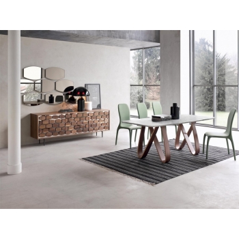 Fixed or extendable Tonin's Butterfly table from Inimitable Design