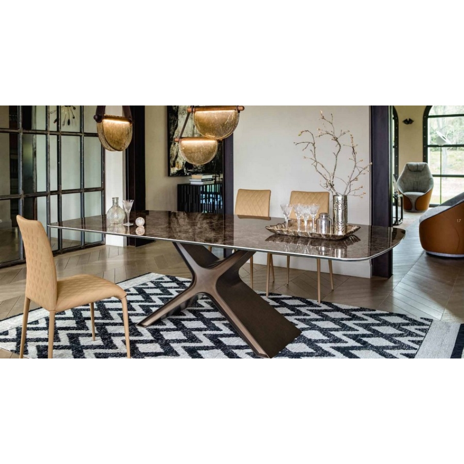 Calliope fixed or extendable table by Tonin Casa